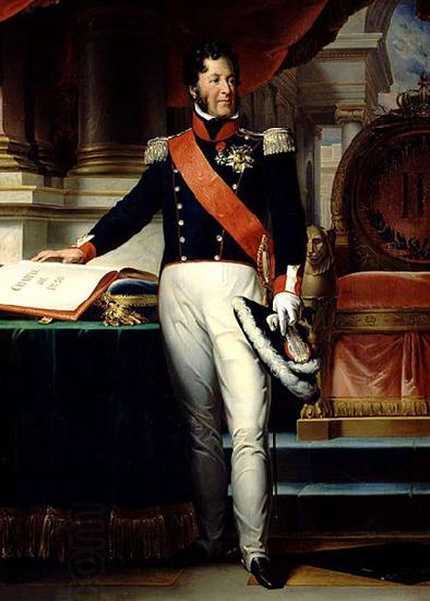 Francois Pascal Simon Gerard Louis-Philippe Ier, roi des Francais, prete serment sur la Charte oil painting picture